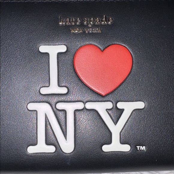 Kate Spade x I ❤️ NY Black Wallet Novelty - Picture 2 of 12